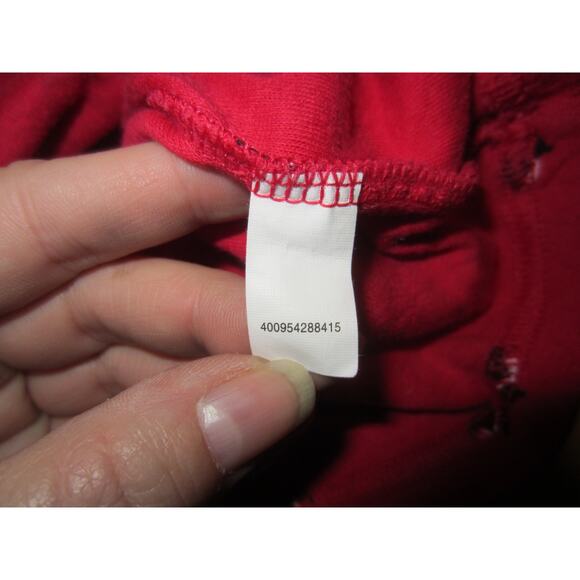 Cozy Red Scottish Terrier Dog Print Long Sleeve Pajama Top Croft & Barrow M - Picture 4 of 5